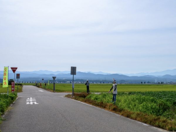 交通量の少ない交差点