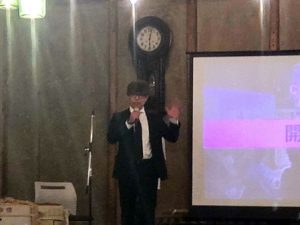 今回のスポンサーとなった三豊市の地元企業 株式会社モクラスの矢野太一さん