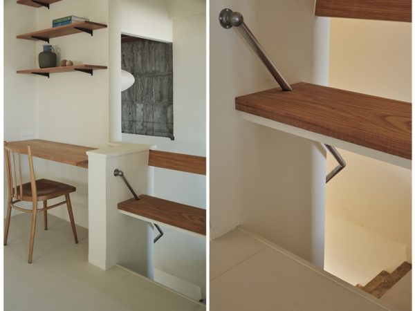 右折してダイニングに出ていた階段を直進するように変えた　撮影/中村晃