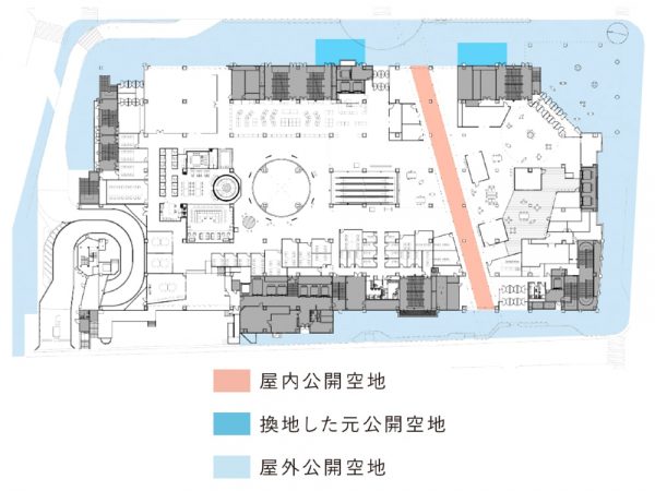 壁をぶち抜いたつくられた開口部