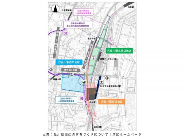 品川駅東口の様子