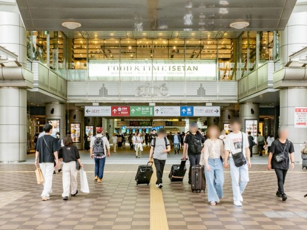 品川駅街区地区の再開発の配置図
