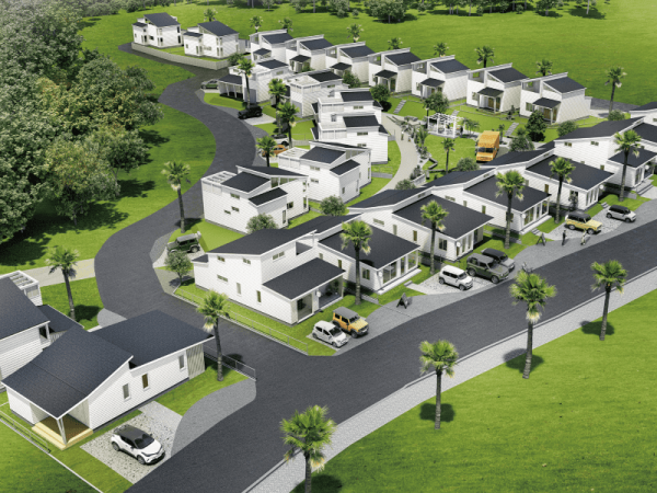 サーファーズハウス「LaSea-THE SURFTOWN TAHARA-」イメージ図。現在、販売を開始している（写真提供：田原市役所）