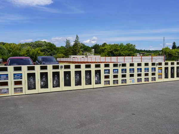 「ONOONO」の外にある、資源回収ステーション「MEGURU STATION®」