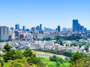 億ションが増加している仙台市の街並み。中には2億円を超えるマンションも発売されています。
