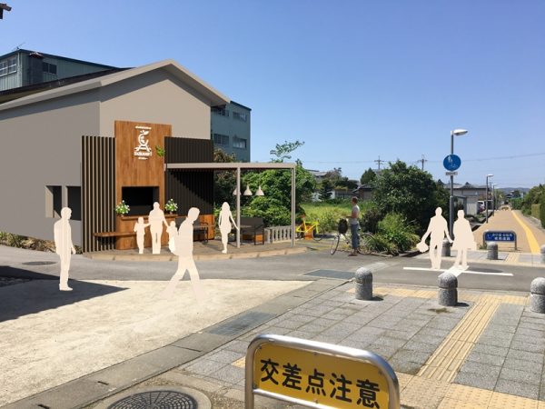 有希子さんが計画している店の完成予想図。ポールさんが作成したもの