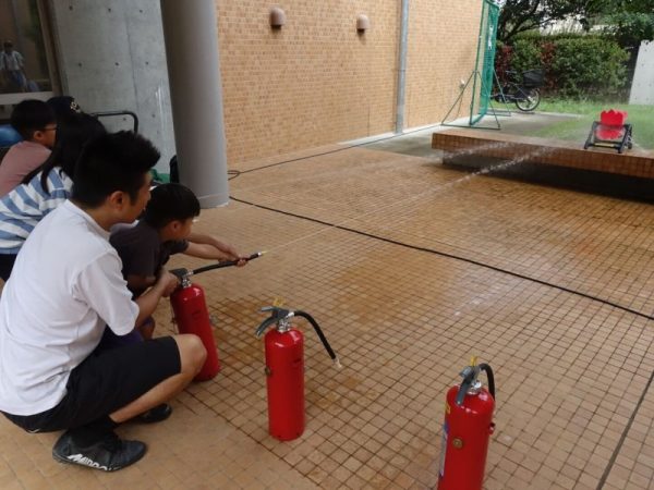 防災の展示ブース