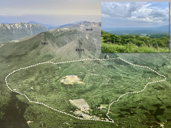 藤和那須リゾート株式会社 飯泉 グループマネージャー。写真の木質チップは自社所有林の間伐等にて発生したもので燃料となる。