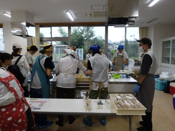 防災の展示ブース