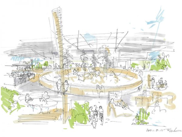 希望のまちの7つの役割。全国に向けて「地域共生社会」のモデルを提供したいという<br>（図版提供：抱樸）