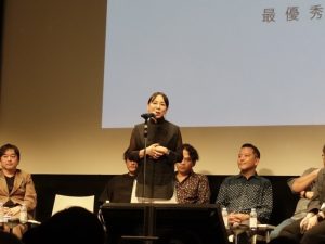 今年の審査委員長を務めた永山祐子氏。昭和女子大学卒業後、青木淳建築計画事務所勤務。2002年永山祐子建築設計設立。AR Awards（UK）優秀賞、Architetectural Record Design Vanguard（USA）など国内外で多くの賞を受賞している。