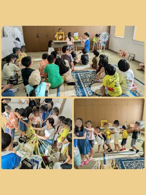 ▲2024年秋の《まんまるフードパントリー》の様子。大人たちが食材を仕分けしている間に、子どもたちは自分の家にあるおもちゃを持ち寄っておもちゃの物々交換会を実施。紙芝居や絵本の読み聞かせなども行う楽しいイベントとなった