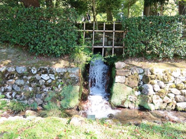 辰巳用水の隧道内で宮下さん。見学会などの機会もあるなら一度入ってみたいものである