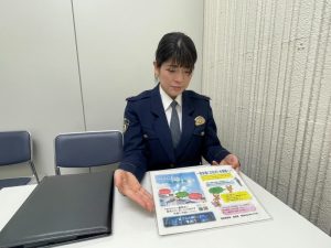 取材に協力してくれた田無警察署の河村警部補。警察の地域活動の普及に想いをもって取り組んでいる