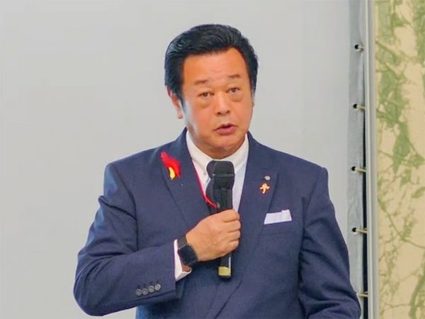 第1部の開会挨拶をする斉藤 鉄夫国土交通大臣