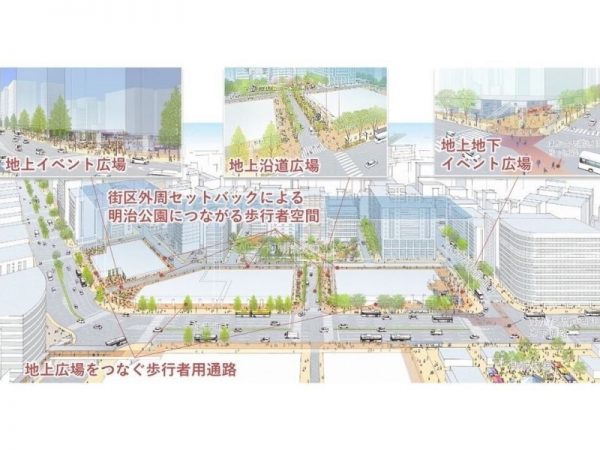 博多駅前三丁目地区の計画イメージ（出典：福岡市ホームページ）