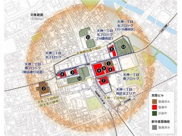 天神ビッグバンの計画概要（出典：福岡市ホームページ）