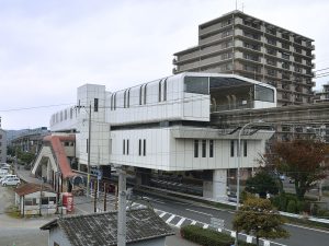 現在の企救丘駅周辺　提供：北九州モノレール