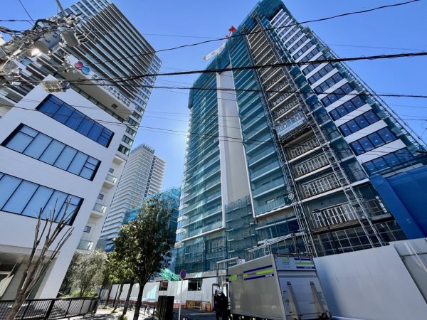 駅北口の工事進捗状況　※撮影：2025年3月上旬