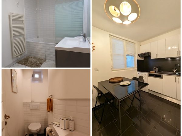 寝室。左手のドアの向こうに収納とバスルームなどがある