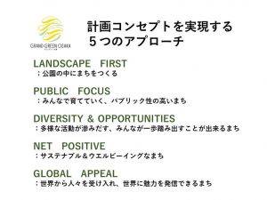 南館の開業により、5つのアプローチを推進していくために必要な、街全体の機能が整った