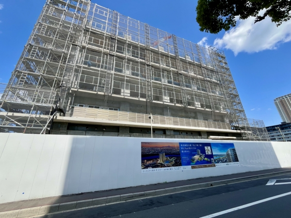 建築工事中の「リーフシティ市川　ザ・タワー」　※2025年4月撮影