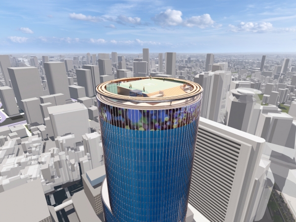 新たな回る電光掲示板のデザインイメージ（現時点のイメージであり、今後の検討・協議などにより変更される可能性あり）