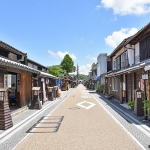 津山市城東・城西地区：城東の町並み