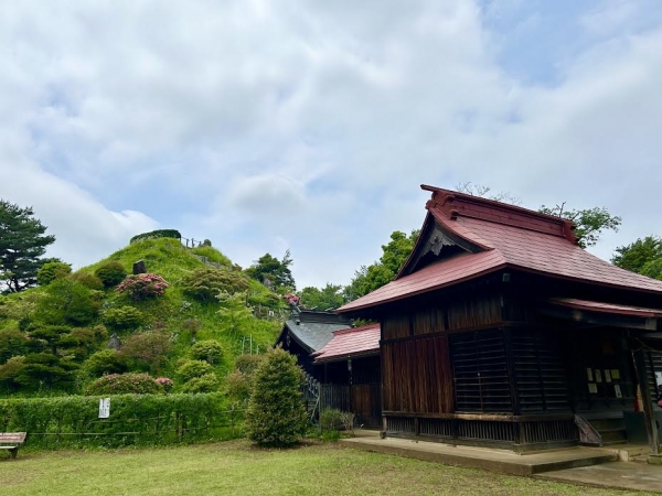 荒幡の富士と浅間神社　明治14年に村の統一のため、荒幡村にあった５つの神社を合祀した。