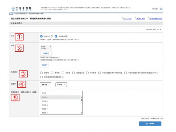 図5　トップページから「データの検索」を選択