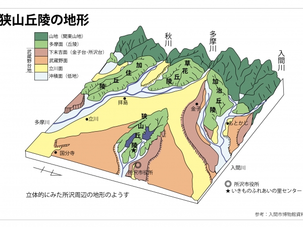 狭山丘陵の地形
