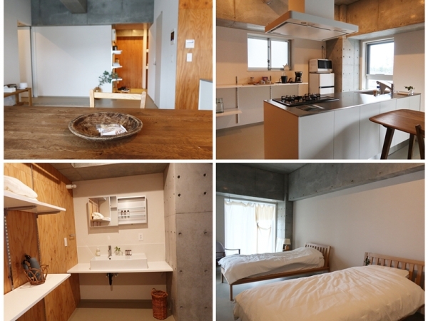 駅前広場を曲がるとそこからは緑の目立つ住宅地。その入口にkinoneがある（筆者撮影）