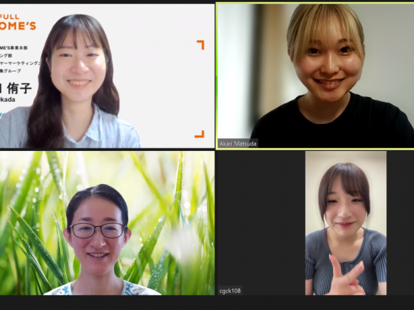 オンラインで取材に応じてくれた松田さん（右上）と新居さん（右下）（画像提供：NPO法人Colors）