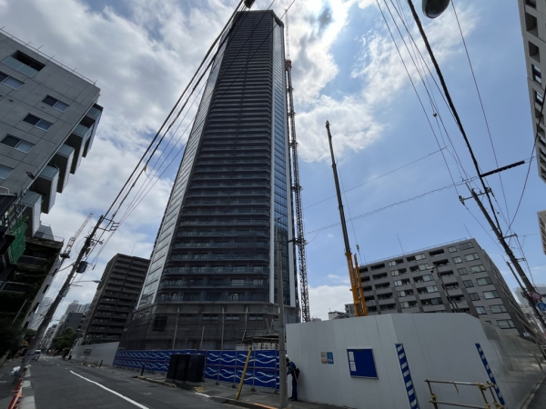 「月島三丁目北地区第一種市街地再開発事業」の位置図　※出典：月島三丁目北地区市街地再開発組合（2022年11月7日）『月島エリアの特性を活かし、賑わいと水辺環境の魅力を引き出す再開発「月島三丁目北地区第一種市街地再開発事業」10月20日着工　総戸数1,285戸　高さ約199ｍのタワーマンションを中核に形成』