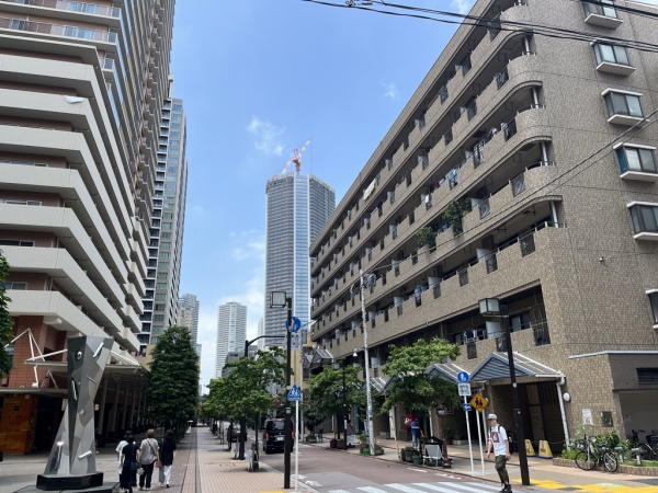 月島もんじゃストリート（西仲通り）　※2025年6月撮影