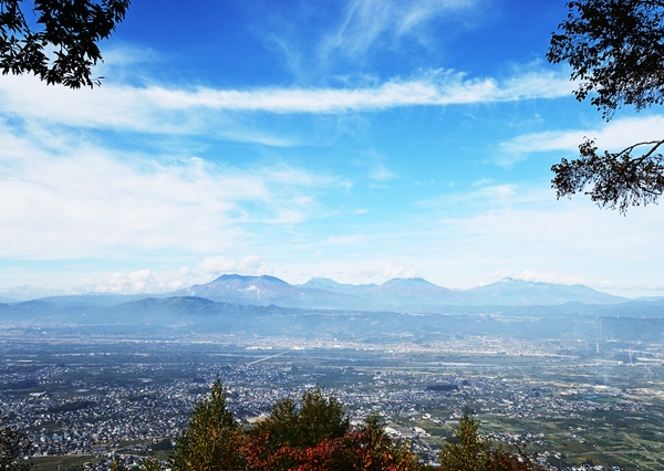 長野県 善光寺平の風景