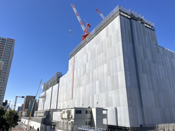 浦和駅西口南高砂地区第一種市街地再開発事業の建築状況