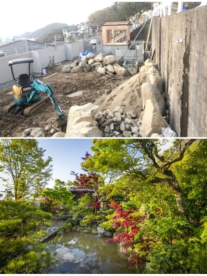 三原庭園となった場所はすでに使われなくなっていた場所。それを花と緑で再生した（写真提供/石原和幸デザイン研究所）