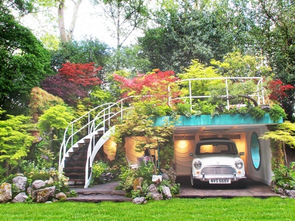 2016年にゴールドメダルを受賞した作品。立体的な庭で緑と紅葉のコントラストが印象的（写真提供/石原和幸デザイン研究所）