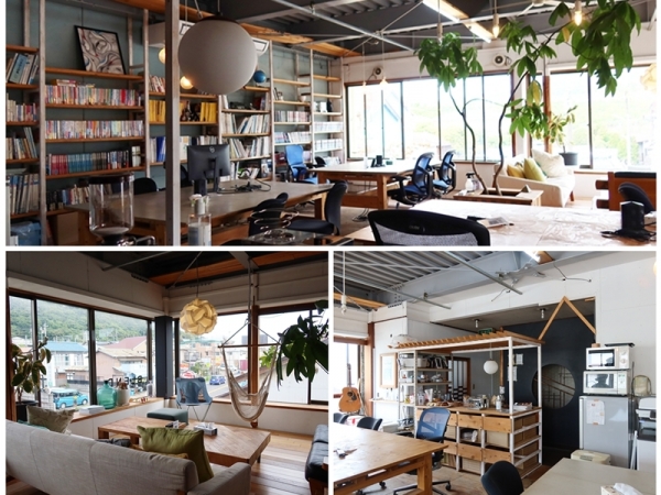 最初に手掛けた元寿司店のビルを改装したもの。１階には森のようちえんが入っている（筆者撮影）