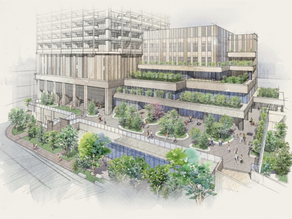 開発プロジェクトにおける動線計画　※出典：第147回船橋市都市計画審議会資料