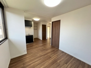 貸し出しているシェルターの一室。空き室になったタイミングを活用している