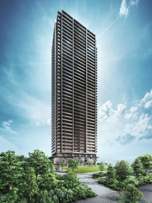 外観完成予想CG（出典：NTT都市開発「ウエリスタワー枚方楠葉」）