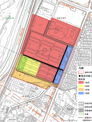 楠葉花園町地区地区計画図（出典：枚方市「楠葉花園町地区地区計画　概要書」）