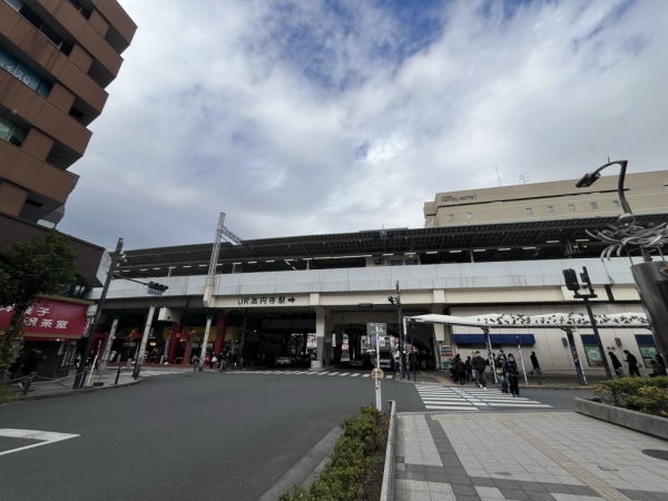JR高円寺駅南側より北側を撮影　※2025年12月7日撮影