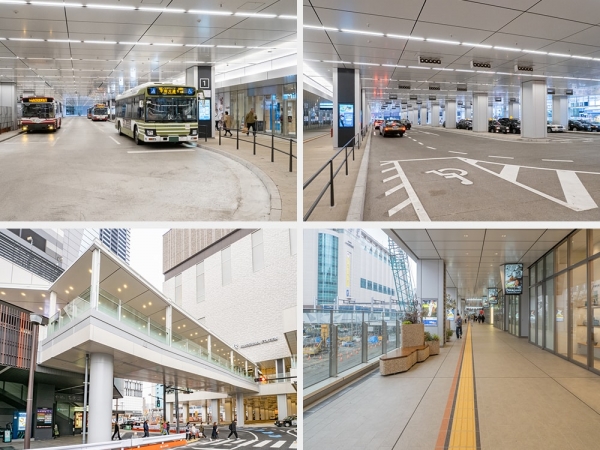 7階ウッドデッキ広場と雁木をイメージした大階段