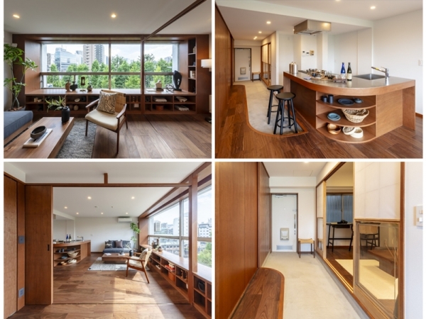 「わたしのための、パブリックスペース」の間取り図。玄関、廊下を広げ、リビングに繋げることで室内はぐんと明るくなった