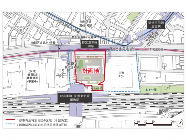 配置図　※内閣府（2023年8月）「第26回東京都都市再生分科会」資料4