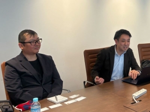 株式会社武田ブリーズ代表取締役・伊藤信貴氏（左）と福島学院大学講師・志村敬親氏（右）