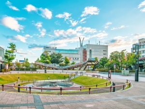 ▲JR快速で「名古屋」駅まで約30分で直結する「大垣」駅